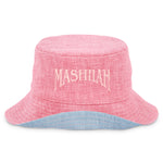 Load image into Gallery viewer, BomBucket- Double sided Bucket Hat- Denim/Pink
