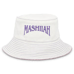 Load image into Gallery viewer, BomBucket- Double sided Bucket Hat- white/purple tweed
